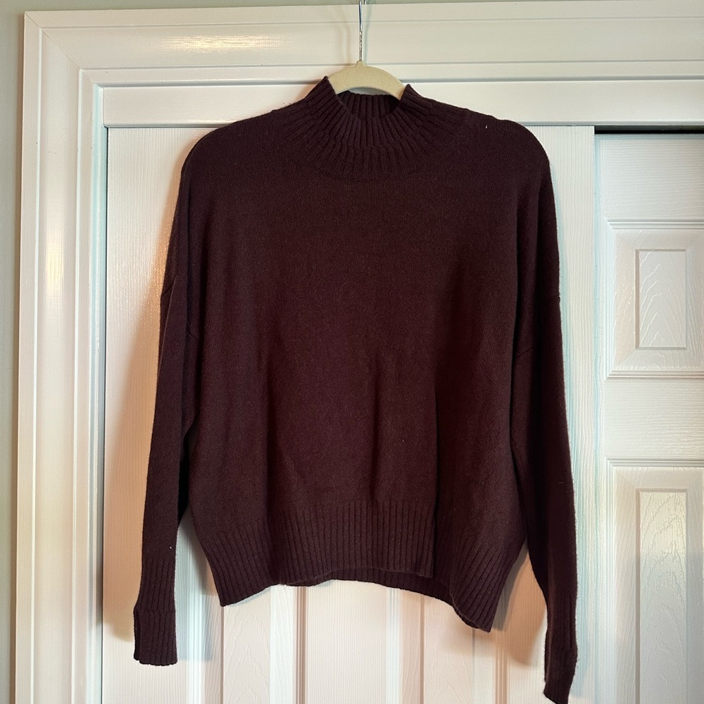 Whistles Burgundy Sweater